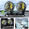 NONE Auto 5V 12V 24V Ventola di Raffreddamento Ventola Per Auto Doppia Testa Usb Ventola Per Auto 2 Velocità Regolabile Auto Cooler Ventola D'aria Accessori Auto Regolazione del Vento