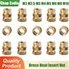 Chap Codie M2 M2.5 M3 M4 M5 M6 M8 M10 Ottone Inserto Termico Dado Doppio Twill Zigrinatura Stampaggio Iniezione Incorporamento Filettatura Hot Melt Dadi Stampante 3d