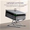 NONE Supporto per laptop in lega di alluminio ad alta efficienza, regolabile, dissipatore di calore, portatile e pieghevole