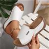 CreativeHands Pantofole con zeppa da donna Estate 2025 Pantofole di nuova moda Sandali traspiranti con punta aperta Comode scarpe da donna con fibbia Scivoli da donna
