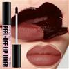 KAFURUX 7 colori Peel Off Lip Stain Reveal Lunga durata Impermeabile Rosa Lip Tint A prova di trasferimento Tazza antiaderente Trucco naturale Lip Gloss