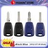 YIQIXIN Guscio per chiave auto con telecomando transponder per Fiat Punto Doblo Bravo Palio Stilo Albea Seicento con lama non tagliata SIP22/GT15R