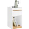 SoBuy FBT137-W comodino box letto a molle divano tavolo notte cassettiera tavolino tavolino stretto comodino tavolo telefono