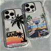 Estate spiaggia scenario turistico Cassa Del Telefono Per Google Pixel 10 9 8 7 8A 9A XL Pro 4G 5G Trasparente Morbido Silicone TPU Della Copertura Posteriore