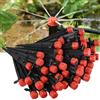 KESLA 30 pezzi Irrigatore per irrigazione a goccia da giardino regolabile 360 ° Emettitore gocciolatore di flusso d'acqua per sistema di irrigazione con tubo da 1/4'' 4/7 mm