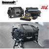 Rhinowalk Borsa per sedile posteriore per moto 20/40L Borsa da sella per coda grande con motore a secco impermeabile Zaino per viaggio a lunga distanza