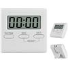 NONE Promemoria cucina timer digitale magnetico per timer da cucina con supporto posteriore con allarme forte timer per il conto alla rovescia gadget da cucina