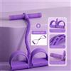 NONE Nuove fasce di resistenza a 6 tubi impostate con schiuma Sport a casa Yoga Fascia elastica Spalla Apertura TPE Estrattore per pedale yoga per braccio addominale