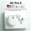 UOJSJK Auricolari Bluetooth wireless AIRP0DS-PR0 originali Apple auricolari auricolari auricolari sportivi con cancellazione del rumore per cuffie iPhone Xiaomi