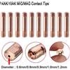 NONE 2/10/20PCS MB15AK MIG Torcia di Saldatura Punta di Contatto Supporto 25x6mm MB-15AK Ugelli M6 Torcia Ugello di Potere Strumenti di Saldatura accessori