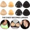 NONE 1 paio di rinforzatori adesivi per reggiseno - Cuscinetti per il petto a triangolo push-up spessi per le donne Accessori per lingerie morbidi e autoadesivi
