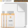K&F CONCEPT Set di 3 Panni in Microfibra Premium 30x30cm 200g per Pulizia Lenti Fotocamera, Occhiali, Schermi di Telefoni