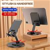 VIKEFON Supporto universale per telefono su scrivania 360 ° Supporto da tavolo pieghevole con base in metallo antiscivolo multi-angolo rotante per iPhone Xiaomi Samsung