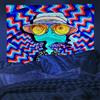 NONE Tapestry VIKAMA Trippy Character - Design artistico unico per l'arredamento della casa - Aggiunge colore, mistero e fascino a qualsiasi decorazione della stanza