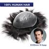 OLOEY Protesi Capillare Os21 0.03-0.04mm NG con Base Sottile per Uomo, Sistema di Sostituzione dei Capelli con Base a V, Toupet Maschile