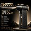 NONE Potente Soffiatore Turbo 580000RPM, Aspirapolvere Senza Fili Ricaricabile USB, Forte Pressione d'Aria, Illuminazione LED per Pulizia Auto/Computer