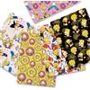 THE SIMPSONS Tessuto Stampato Cartone Animato I SIMPSONI in Poliestere/100% Cotone/Raso 140x50CM per Patchwork, Cucito, Bambole e Tende 90274
