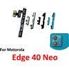 NONE Pulsante di accensione/spegnimento e volume per Motorola Moto Edge 40 Neo, nuovo, cavo flessibile interno per riparazione, nero, blu, verde