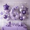 NONE Palloncini numerici da 40 pollici da 0 a 9, palloncino a forma di stella a cinque punte per feste a tema K-pop, compleanni, decorazioni ad arco per feste di anniversario