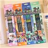 Bandai *6/12 matite senza scatola, design Minecraft di alta qualità, matita 2B in legno speciale, articoli di cancelleria, regalo di compleanno per bambini e bambine