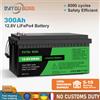 DATOUBOSS Batteria al Litio LiFePO4 DATOUBOSS 12V con BMS 100A 200A 300A, Oltre 8000 Cicli, Batteria a Ciclo Profondo per Camper, Sistema Solare, Barca, Nautica, Motorhome, Accumulo Domestico Off-Grid