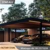 NONE Moderno Carport in Policarbonato, Tettoia per Auto da Esterno, Protezione Solare UV, Riparo dalla Pioggia, Tettoia in Alluminio per Cortile