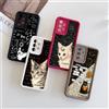OUIO Cover Morbida con Stampa Gatto Formula Creativa Artistica per OPPO Reno 13F 14 12 11 10 Pro Plus A58 A79 Find X3 X5 Lite
