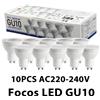 NONE Confezione da 10 Lampadine LED GU10 Spotlight 220V, 3W-9W, Luce Bianca Calda 3000K-6000K, Ideali per Casa ed Edifici Commerciali