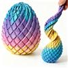 NONE Modello di Uovo di Drago Stampato in 3D per Alleviare lo Stress, Uovo Deformabile, Gadget Creativo Antistress, Ornamento da Scrivania