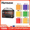 Humsienk Batteria al Litio LiFePO4 Humsienk 12V 150Ah con Protezione Basse Temperature, Ricaricabile a Ciclo Profondo con BMS 110A per Solare, Camper, Roulotte