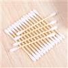 NONE 100/300/500 pz. Bastoncini di cotone igienici per la rimozione del trucco, doppi, con applicatore in cotone