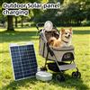 EESBAO Caricatore Solare Portatile 15W a Ricarica Rapida con Doppia USB 5V Impermeabile per Campeggio, Escursionismo, Viaggi, Emergenze all'Aperto