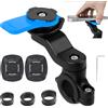 NONE Supporto per Manubrio Moto, Porta Telefono Universale per Bici, Supporto Telefono MTB, Staccabile e Universale 360° ° Girevole