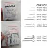 TINGGOO Kit da 260 Pezzi M1.5 M2 M2.5 M3 in Acciaio Inossidabile 304, Clip a Molla a Forma di U, Clip a Spilla, Clip a Sgancio Rapido, Clip Elastica per Trattori