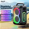 zealot-pt02 Altoparlante Bluetooth Portatile da 60W, Impermeabile IPX6 a 360° ° Altoparlante Wireless TWS con Accoppiamento Stereo, 10 Ore di Riproduzione per Campeggio