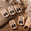 NONE 1/5 Pezzi Apribottiglie Portachiavi Personalizzato con Nome, Regalo di Compleanno Personalizzato, Bomboniera per Ospiti, Regali per la Festa del Papà