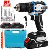 TKKEACE Trapano Avvitatore Elettrico Brushless 70N.M, Set Trapano a Impatto con 25+1 Regolazioni di Coppia e Luce, Utensile Elettrico Compatibile con Batteria Makita 21V