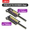 JEYI Scheda Adattatore JEYI Flat PCIe 5.0 x1 a NVMe 128Gbps, Design Compatto Mini, Nessuna Ostruzione GPU per SSD NVMe M-Key PCIe X1/X4/X8/X16