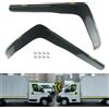 NONE Deflettori a L Traslucidi Antipioggia e Parasole per Peugeot Boxer, Citroen Relay, Fiat Ducato dal 2006 in poi