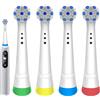 NONE Testine di ricambio professionali compatibili con lo spazzolino elettrico Oral B iO serie 2/3/4/5/6/7/7G/8/9/10 (Confezione da 4/8/12)