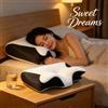 NONE Cuscino Cervicale per Sonno Profondo, Cuscino a Farfalla in Memory Foam a Lento Ritorno, Cuscino Ergonomico Ortopedico per Supporto Collo e Colonna Vertebrale
