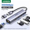 UGREEN USB Ethernet Adapter 1000/100Mbps USB3.0 HUB RJ45 Lan per PC portatile Xiaomi Mi Box Macbook Windows USB-C HUB scheda di rete