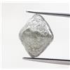 Surat*Diamond*City Diamante Grezzo Naturale Ottaedro di Cristallo 7,30ct 12+MM Argento