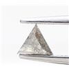 Surat*Diamond*City Diamante Naturale 0.24cts Grigio Colore Triangolo Stepcut A Fare Sottile Jewelry
