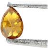 Surat*Diamond*City Decorato Diamante Naturale 0.24CT Arancione Marrone Brillante Pera Cut Per Gift