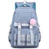 Generic Zaino Scolastico per le Ragazze Dei Ragazzi Boys Schoolbag Del Liceo Zaini per Bambini a Quadri Primari Borsa per la Scuola Elementare per Ragazze Adolescenti (blu)