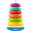 Chicco Gioco Torre Anelli, Gioco con Base oscillante al Tocco e 6 Anelli Colorati impilabili, Giochi per Bambini, Giochi educativi, Sviluppa coordinazione e movimento, 9-36 Mesi