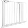 Aufun Griglia di protezione per scale, senza foratura, larghezza 105-115 cm, per bambini, con apertura a 2 vie, espandibile con prolunga separata, colore: bianco