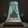 Odot Baldacchino per Letto Bambina, Letto Baldacchino Culla Ereditiera Morbido e Leggero Tenda Contro le Punture di Zanzara per Lettino, Culla, Decorazione (Verde acqua)