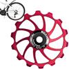 Generico Ruota fantino per bici,Ruota guida deragliatore posteriore bici | Puleggia del deragliatore in ceramica resistente agli urti con opzioni 14T/15T/16T, parti di ricambio per biciclette da mountain bike
